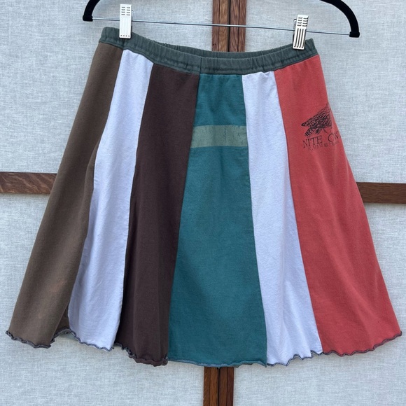 Sardine Upcycled Panel Bugs Bunny Monster Boho Whimsical Skirt - Small - Picture 2 of 9